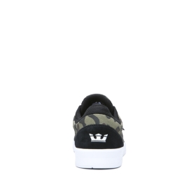 Tenis Bajos Supra SAINT Mujer Negras/Camuflaje/Blancas (MX-42752)